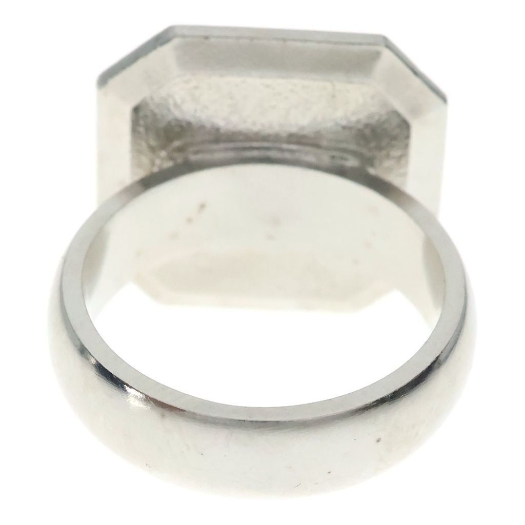 Chanel Ring CC Logo Rhinestone Silver — view 2
