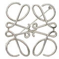 Loewe Anagram Brooch Bro Silver