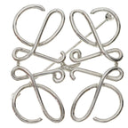 Loewe Anagram Brooch Bro Silver