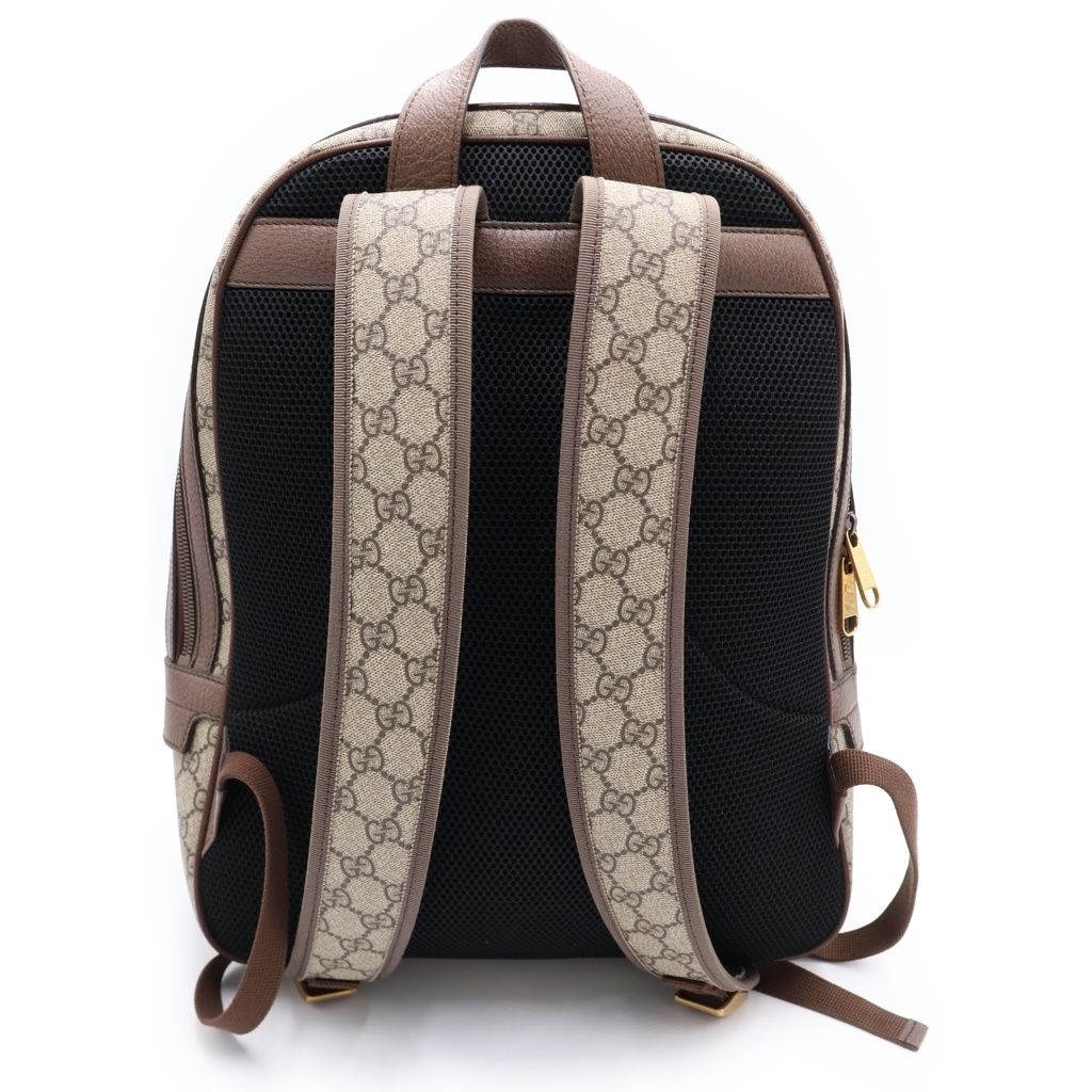Gucci GG Puri Backpack Beige Brown Leather Gold — view 2