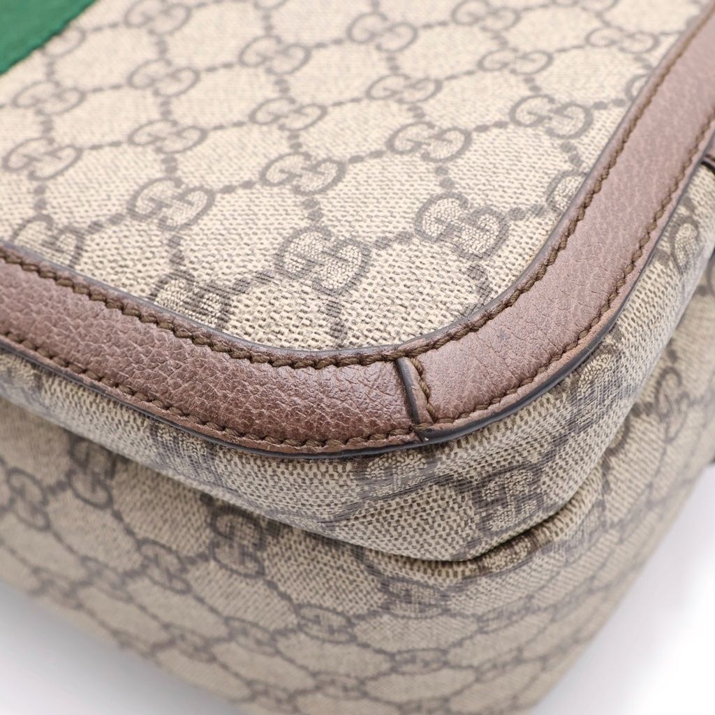 Gucci GG Puri Backpack Beige Brown Leather Gold — view 5