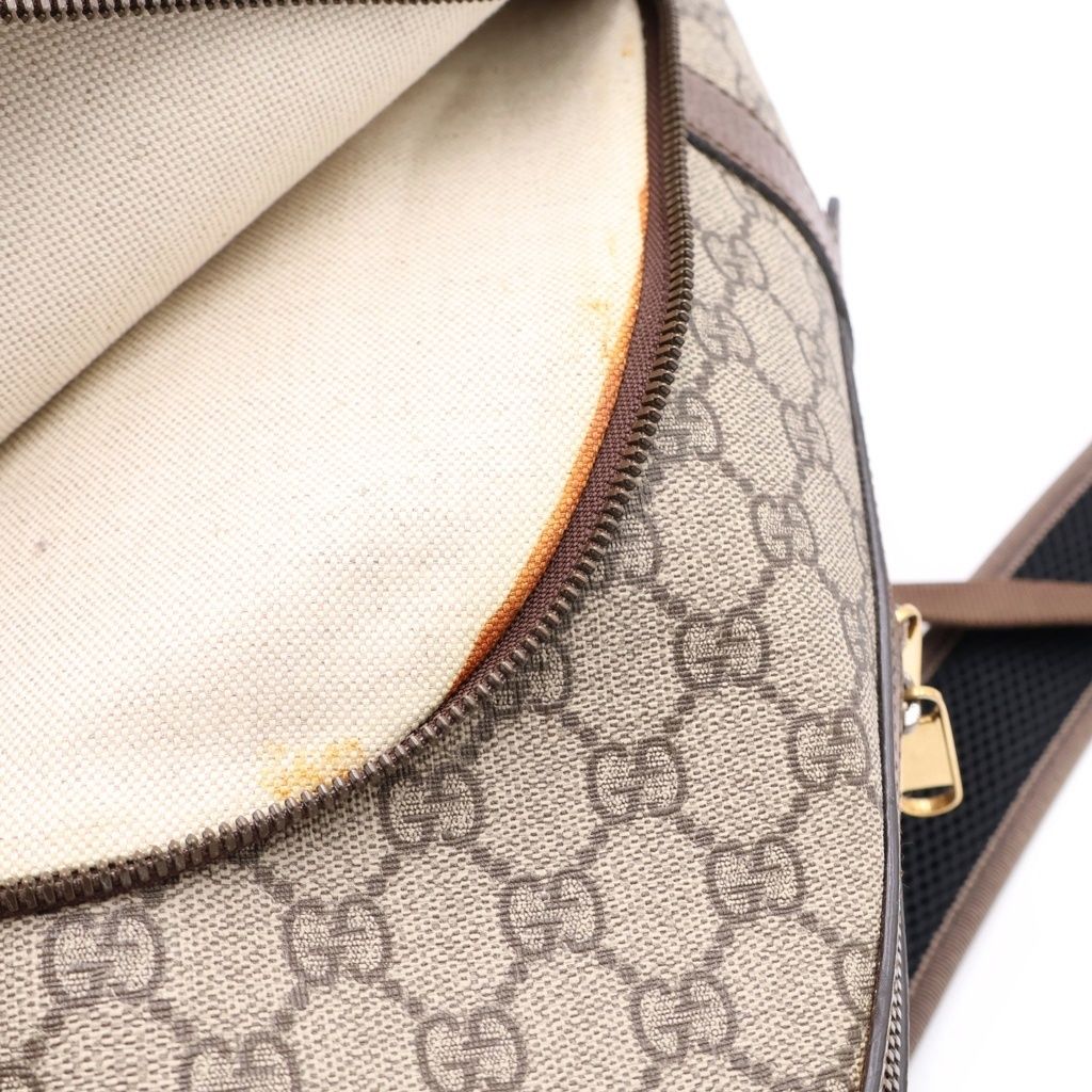 Gucci GG Puri Backpack Beige Brown Leather Gold — view 7