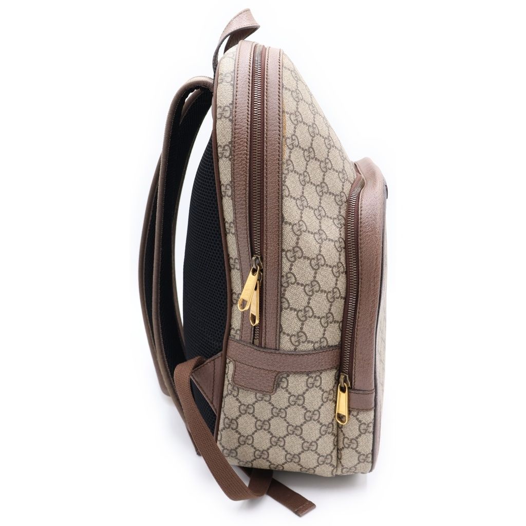 Gucci GG Puri Backpack Beige Brown Leather Gold — view 3