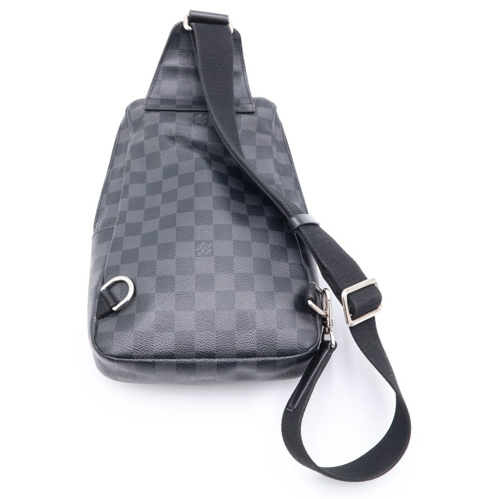 Louis Vuitton Damier Graphite New Sling Bag Leather Black — view 2