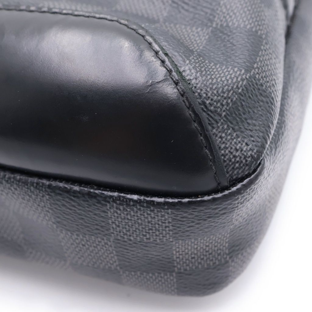 Louis Vuitton Damier Graphite New Sling Bag Leather Black — view 5