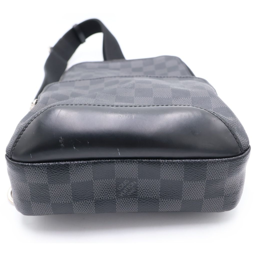 Louis Vuitton Damier Graphite New Sling Bag Leather Black — view 4