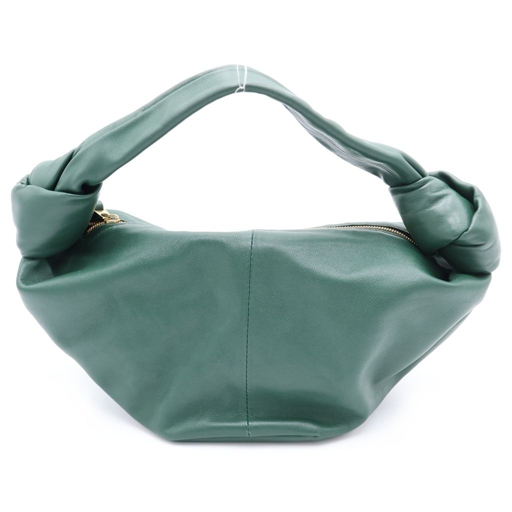 Bottega Veneta Double Knot Handbag Green Leather — view 2