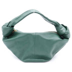 Bottega Veneta Double Knot Handbag Green Leather — view 2