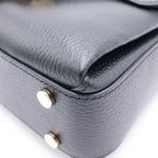Gucci Interlocking 2-Way Shoulder Bag Black Leather Gold — view 5