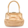 Prada Handbag Beige Black Gold