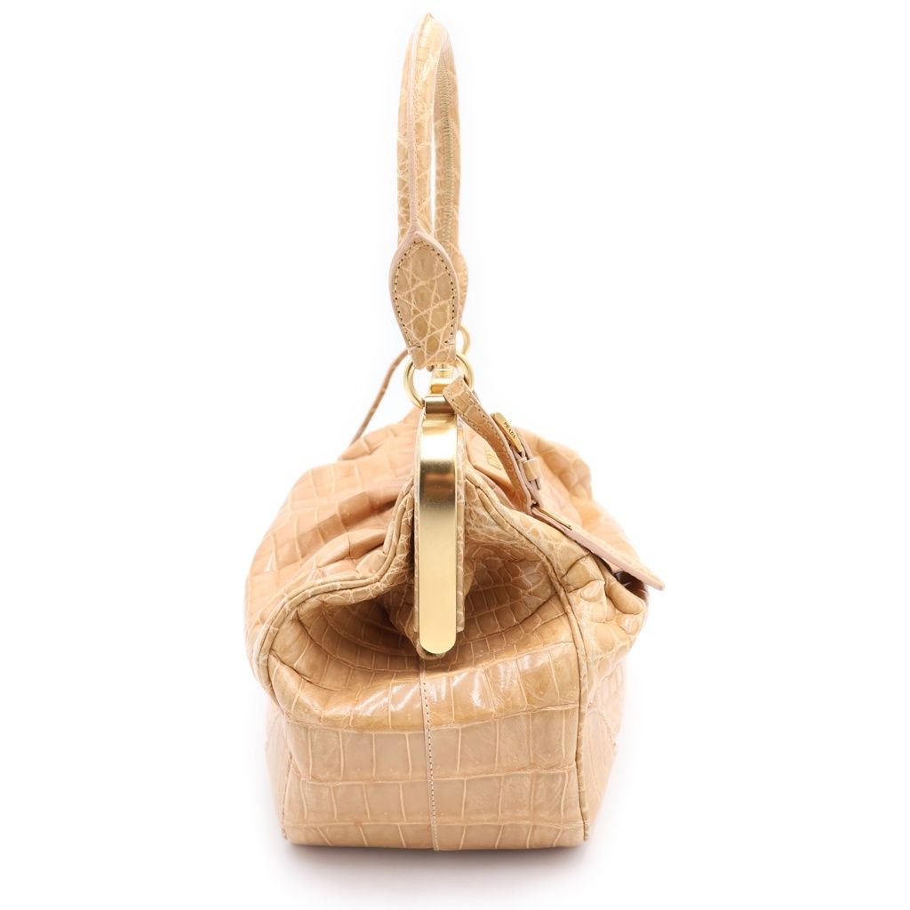 Prada Handbag Beige Black Gold — view 3