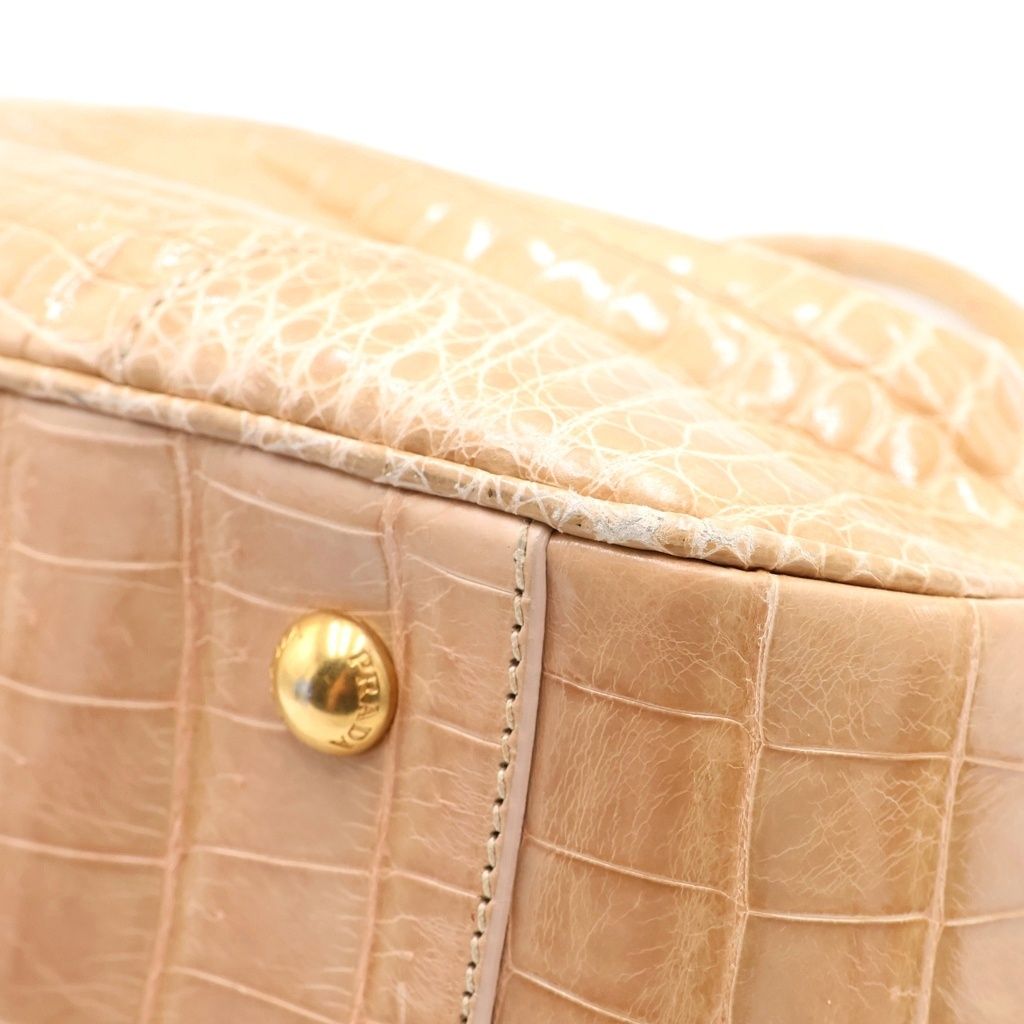 Prada Handbag Beige Black Gold — view 5