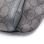 Gucci Double Di Belt Bag Khaki Gray GG Canvas Silver — view 5