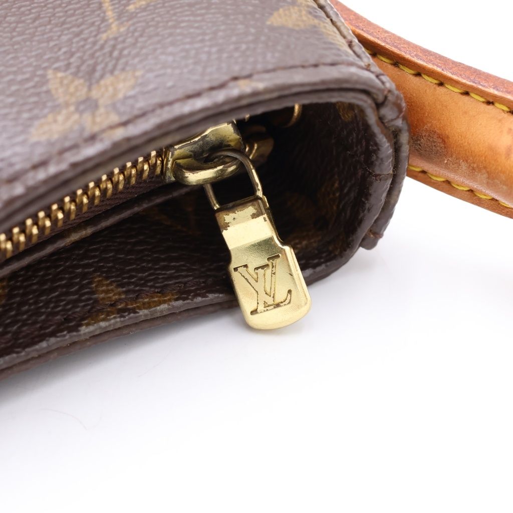 Louis Vuitton Monogram Looping GM Tote Brown Leather Gold — view 7