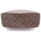 Louis Vuitton Monogram Looping GM Tote Brown Leather Gold — view 3