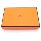 Hermes Calvi Duo Epsom Leather Mint Card Case Green Silver — view 6