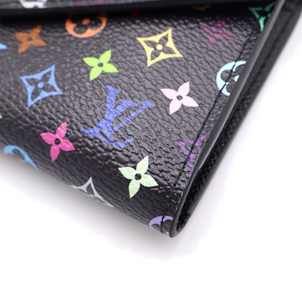 Louis Vuitton Multi Monogram Portefeuille Victory Tri Foldwallet Black Wallet — view 4