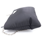 Prada Nylon Chain Shoulder Bag Silver Black — view 3
