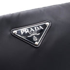 Prada Nylon Chain Shoulder Bag Silver Black — view 6