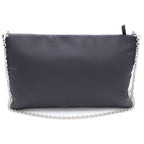 Prada Nylon Chain Shoulder Bag Silver Black — view 2