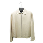 Hermes Short Jacket Washed Deerskin 38 Beige Sable Leather