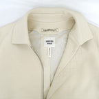 Hermes Short Jacket Washed Deerskin 38 Beige Sable Leather — view 3