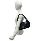 Prada Leather Tessuto One Shoulder Bag Mini Black — view 2