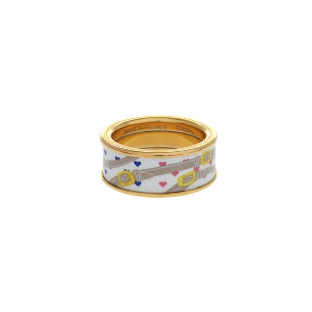 Hermes Brides de Gala Love Ring White Multicolor Gold — view 3