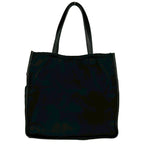 Prada Tessuto Nylon Leather Tote Black — view 3