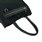 Prada Tessuto Nylon Leather Tote Black — view 4