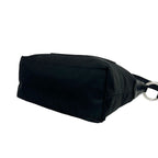Prada Log Nylon Leather Shoulder Bag Tote Black — view 8
