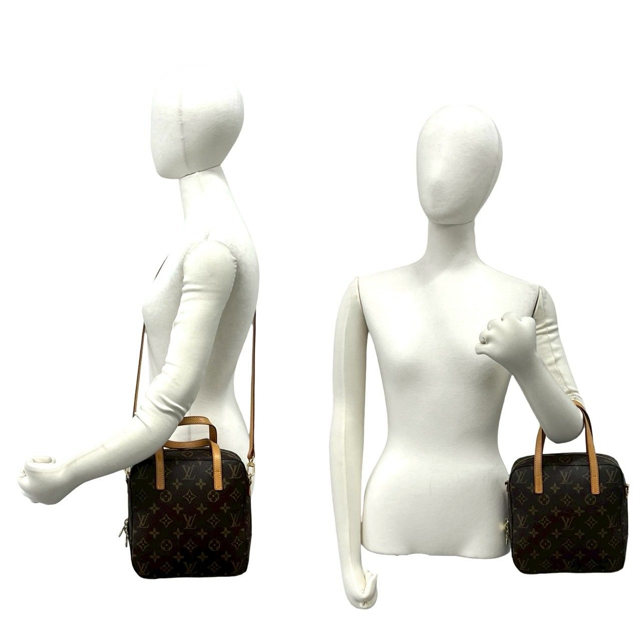 Louis Vuitton Spontini Monogram Leather 2-Way Shoulder Bag Brown — view 2