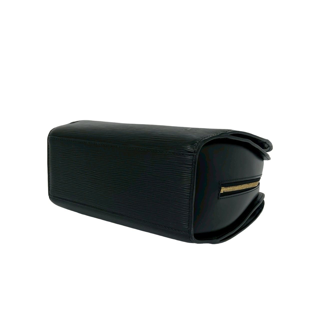 Louis Vuitton Pont Neuf Epi Leather Round Zip Mini Boston Bag Noir — view 8