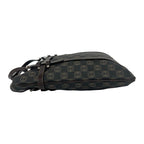 Loewe Repeat Anagram Pattern Logo Leather Tote Dark Gray Brown — view 5