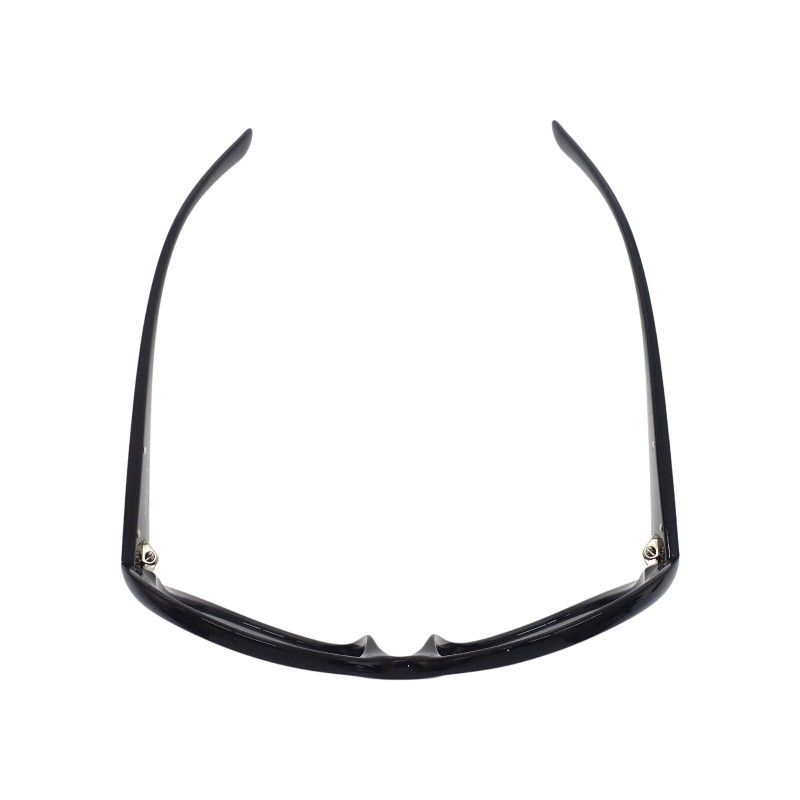 Prada Oval Triangle Logo Sunglasses Eyewear Metal Acetate Black Silver — view 7
