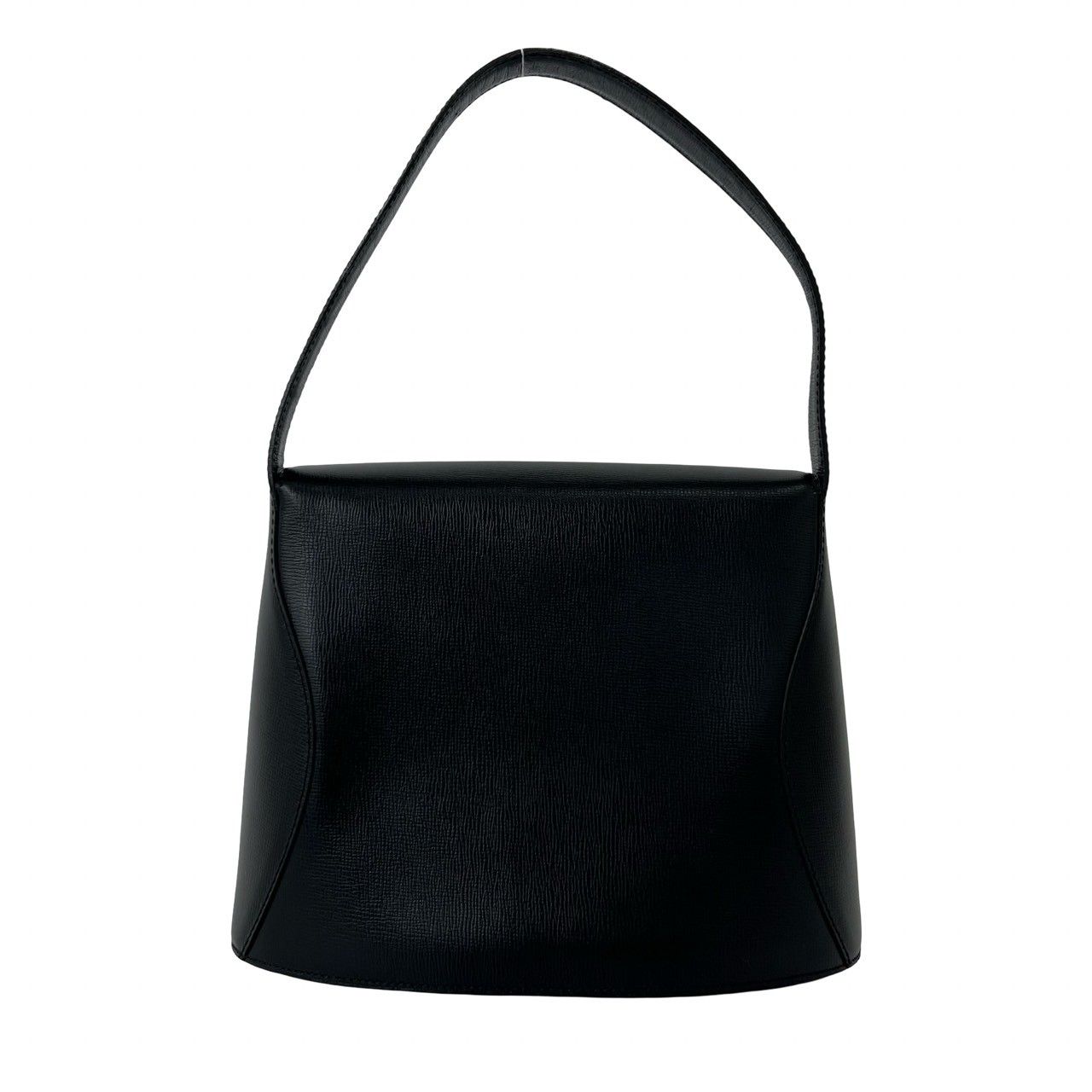 Dior Vintage CD Logo Leather Handbag Mini Tote Black — view 3