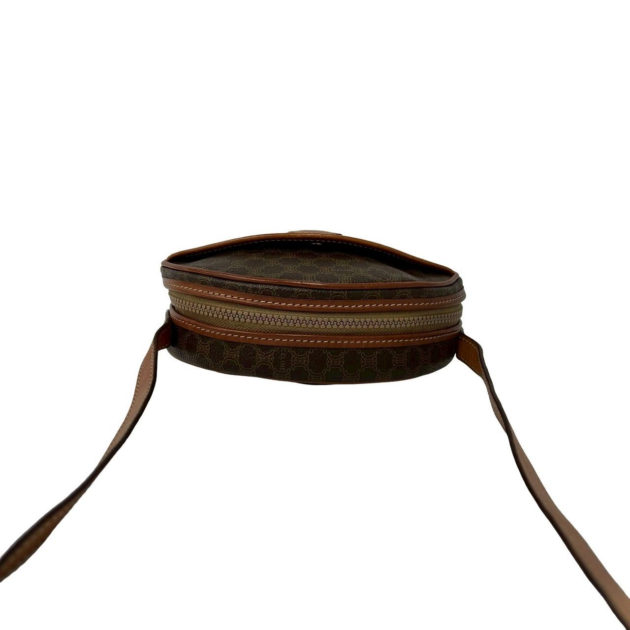 Celine Vintage Macadam Blason Triomphe Pattern Leather Mini Shoulder — view 4