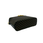 Celine Vintage Macadam Blason Triomphe Pattern Leather 2-Way Shoulder Bag Black — view 7