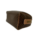 Celine Vintage Macadam Blason Triomphe Pattern Leather 2-Way Shoulder Bag Brown — view 8
