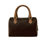 Celine Vintage Macadam Blason Triomphe Pattern Leather 2-Way Shoulder Bag Brown — view 3