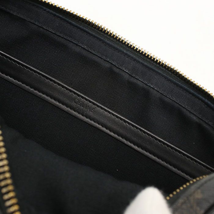 Celine Midi Triomphe Canvas Crossbody Shoulder — view 7