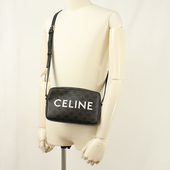 Celine Midi Triomphe Canvas Crossbody Shoulder — view 8