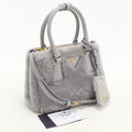 Prada 2-Way Galleria Mini Handbag Shearling