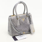 Prada 2-Way Galleria Mini Handbag Shearling