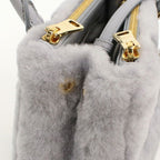Prada 2-Way Galleria Mini Handbag Shearling — view 5