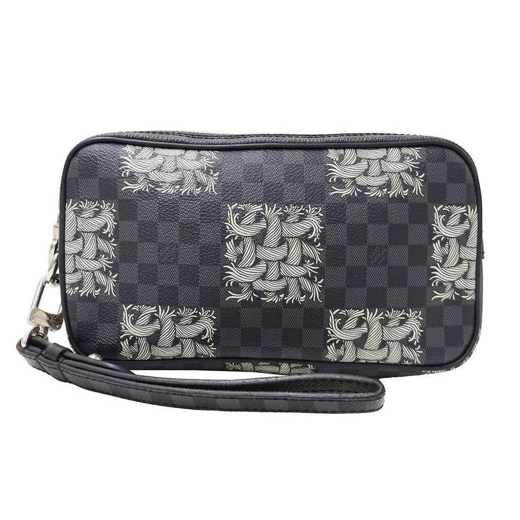 Louis Vuitton Clutch Secondbag Damier Graphite Christopher Nemes Pochette Volga