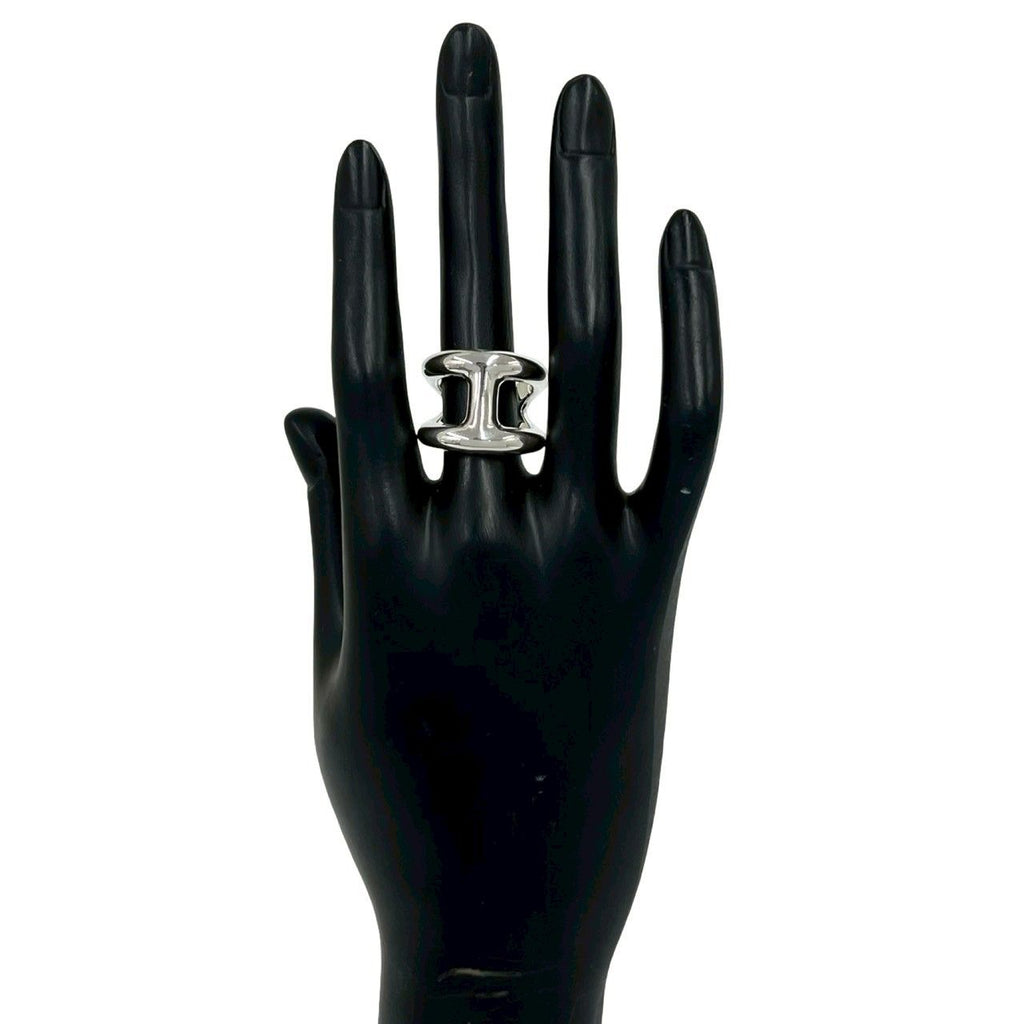 Hermes Osmose GM 925 Sterling Silver Ring — view 2