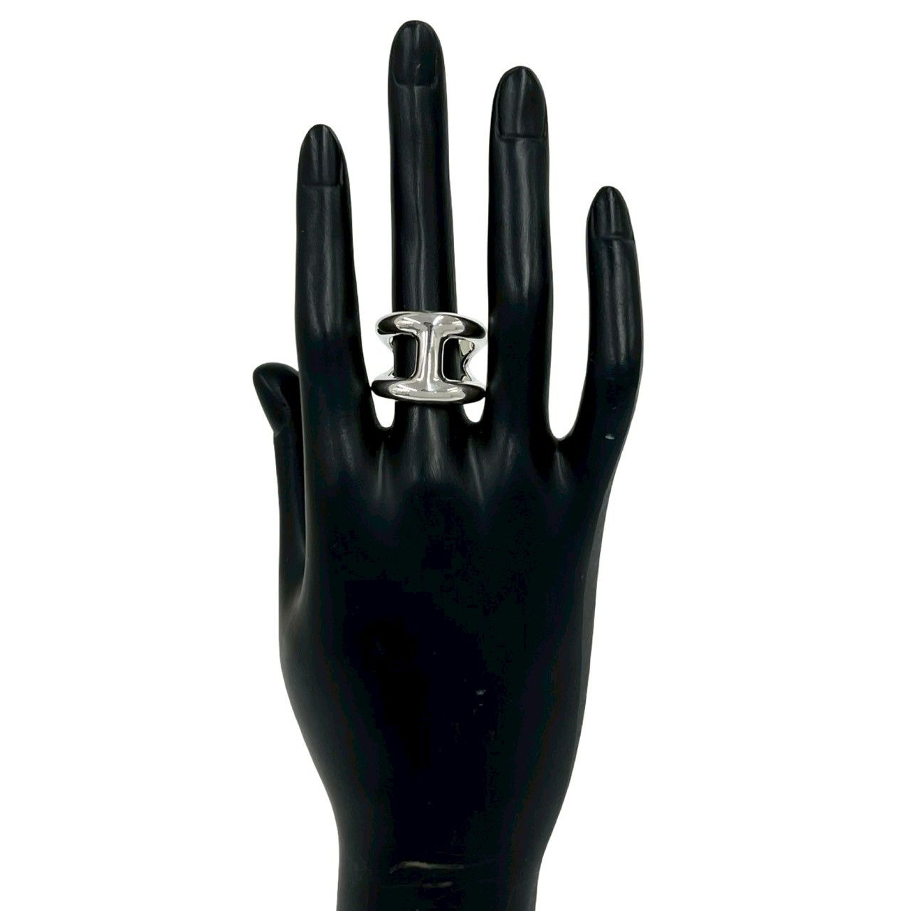 Hermes Osmose GM 925 Sterling Silver Ring — view 2