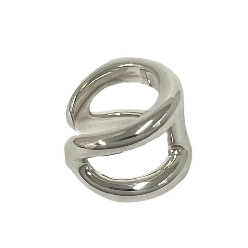 Hermes Osmose GM 925 Sterling Silver Ring — view 5