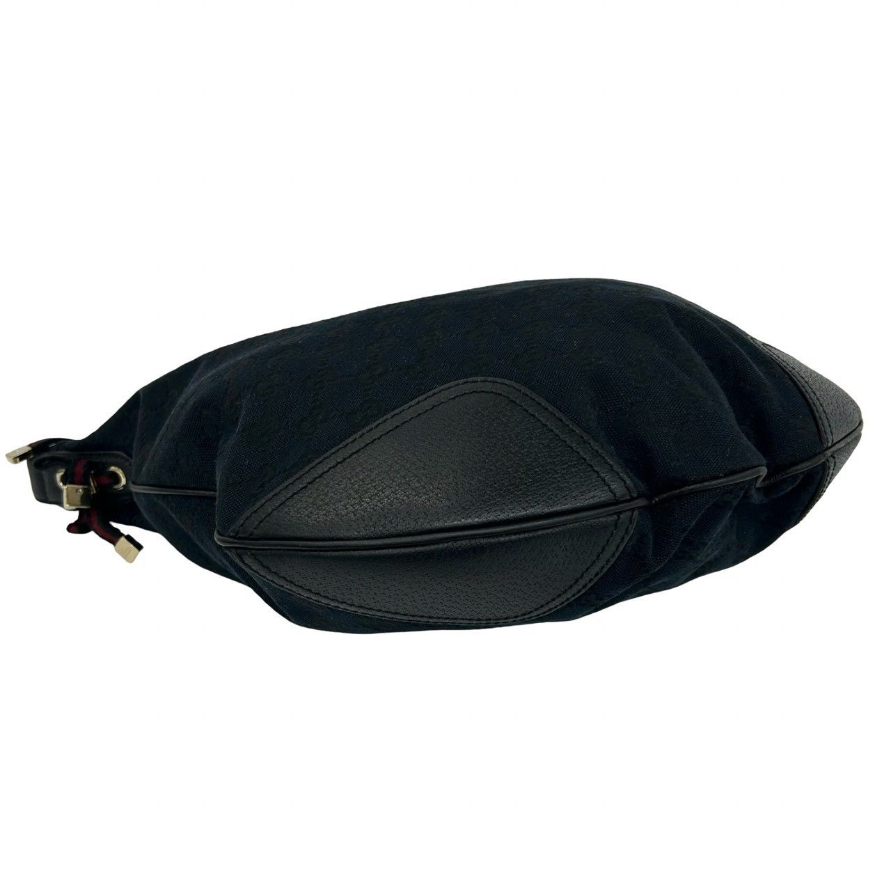 Gucci Prince Sherry Line GG Pattern Canvas Leather Hobo Shoulder Bag Navy — view 7